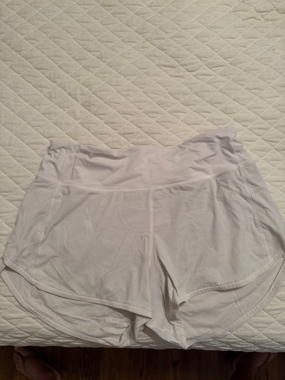 lululemon athletica Women's White Performance Running Shorts